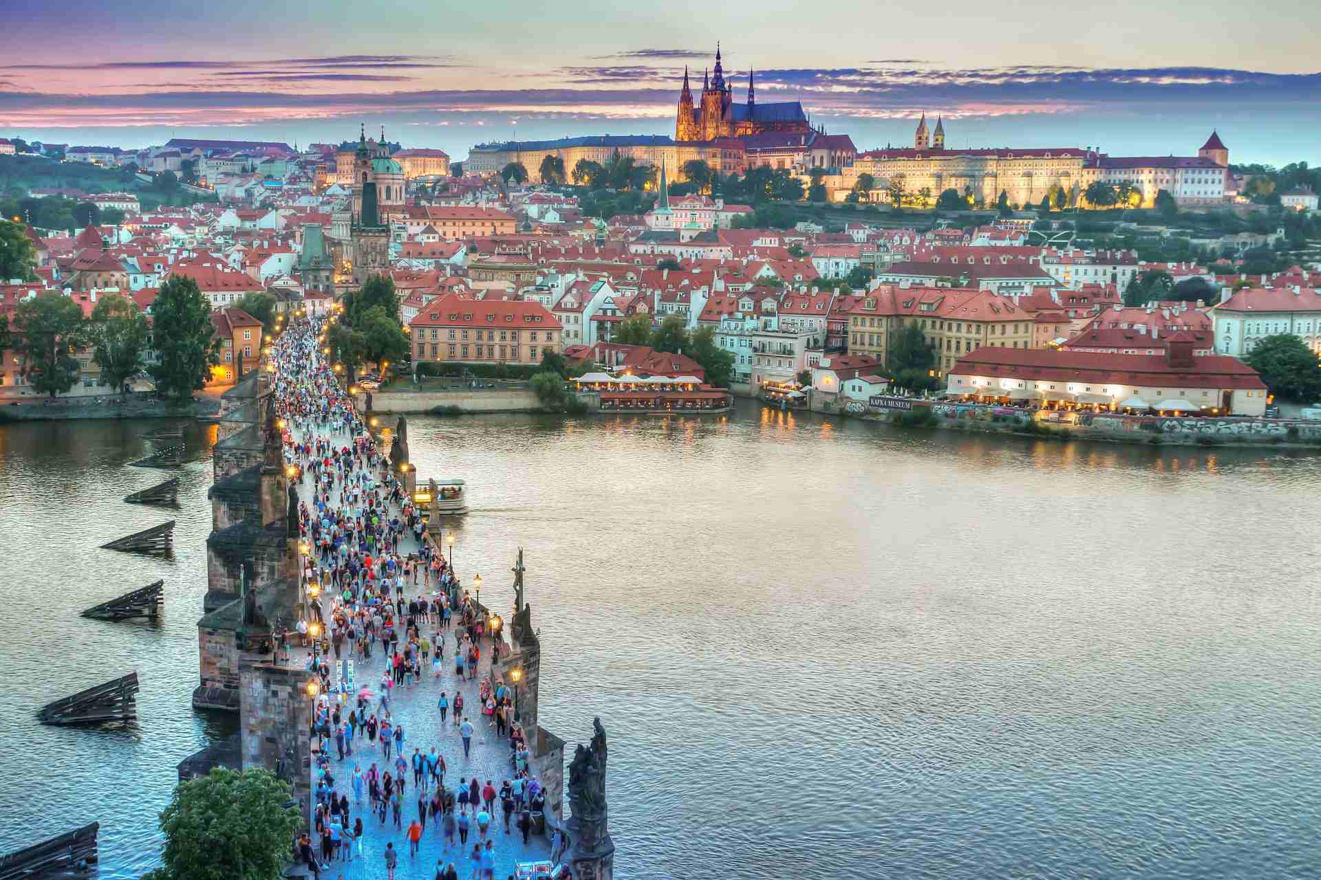 Eine Brücke in Prag